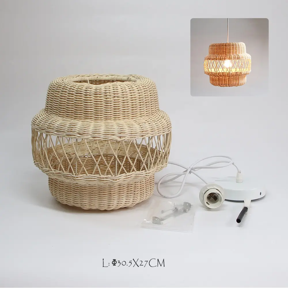 natural rattan ceiling pendant