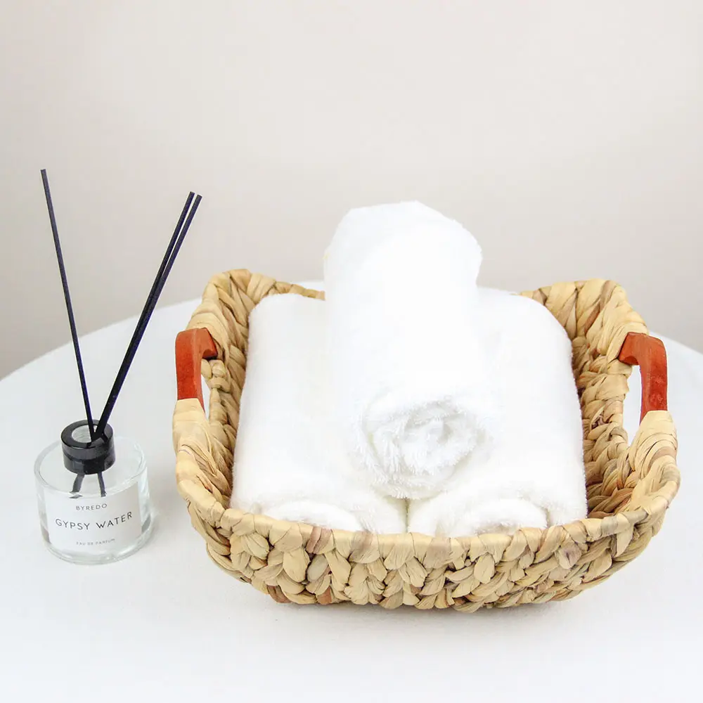 handwoven water hyacinth basket