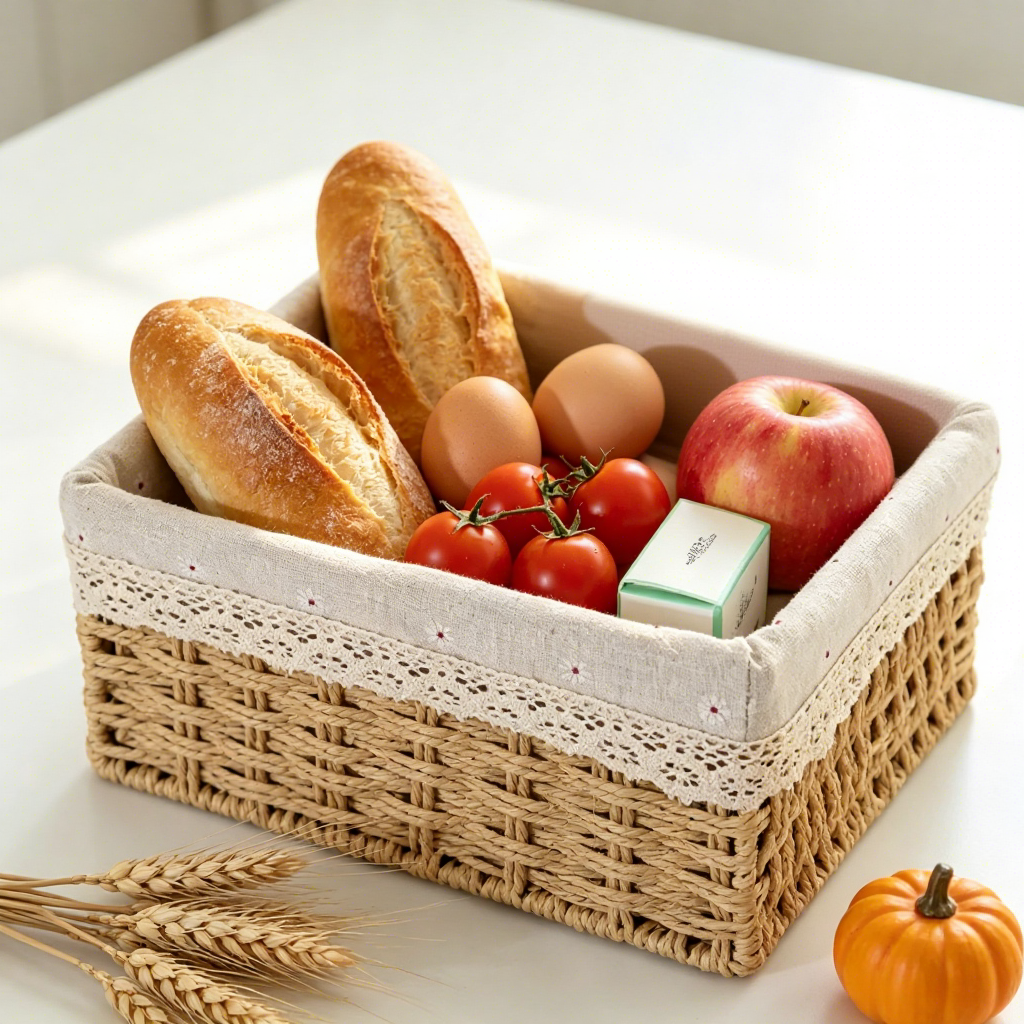 paper rope storage baskets